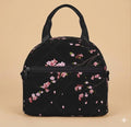 Japanese Sakura for Women Portable Thermal Insulated Lunch Box Picnic Multifunction Food Tote