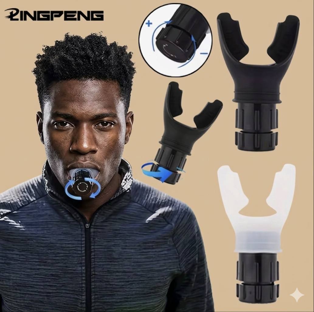 Portable Lung Capacity Abdominal Breathing Trainer With Adjustable Resistance Lmprove Your Lung Capacity And Sleep Quality