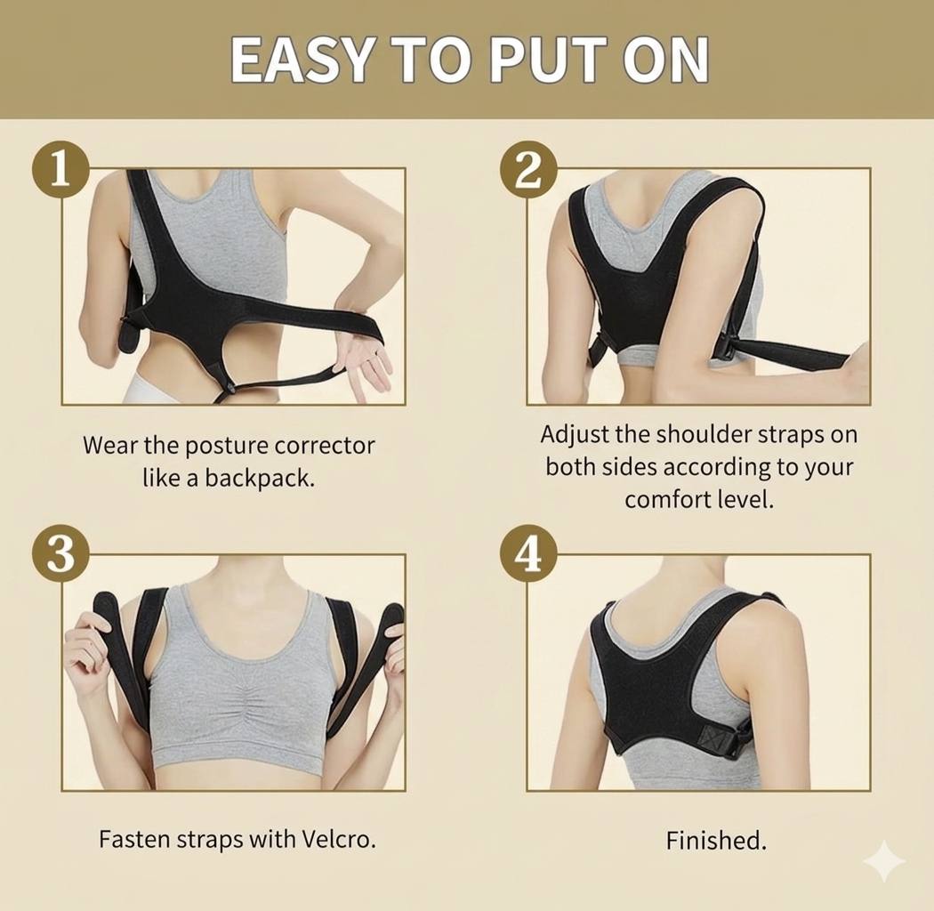 Invisible posture corrector for adults